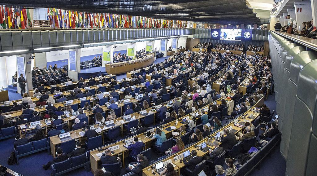 Monday, 16 October 2017 Page 3 View of the room during the opening session FAO Marco Sanchez Cantillo, FAO, presented global trends, including decreasing chronic child malnutrition, increasing adult