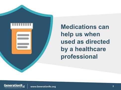 These messages focus on preventing prescription drug misuse by talking with teens about how to safely use medications and how to turn down invitations to misuse, as well as identifying positive