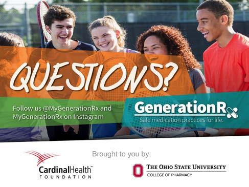 Visit our website, GenerationRx.org, to access free, ready-to-use resources designed to educate teens. You could present this program, or a different activity.