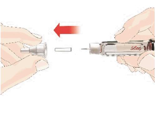 Remove Paper Tab Remove Needle Cap Dial 2 Units Attach