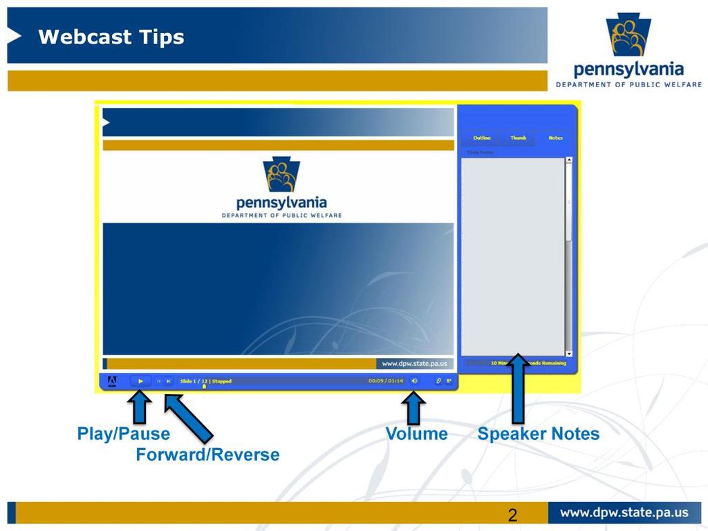 This webcast includes spoken narration. To adjust the volume, use the controls at the bottom of the screen.