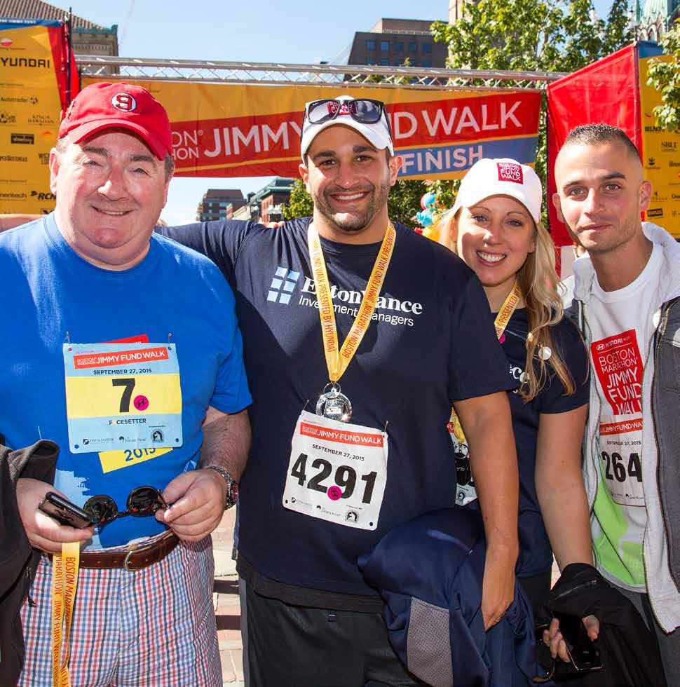SPOTLIGHT ON A CORPORATE TEAM: EATON VANCE I enjoy walking with 100 of my colleagues at Eaton Vance who all have their own reasons for walking; the Jimmy Fund Walk brings us all
