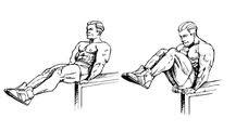 and leg are lifted Remember to hold the plank position throughout the exercise This exercise can be perform on and object to make it easier Seated reverse
