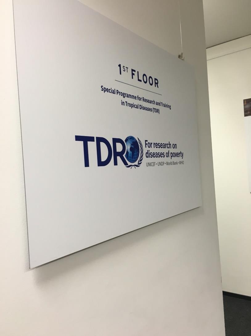 INTERNSHIP OVERVIEW Undertake a review of TDR-supported research since 2010 with a view to mapping operational and implementation research.