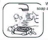 Clean Your Hands Wash vigorously with soap