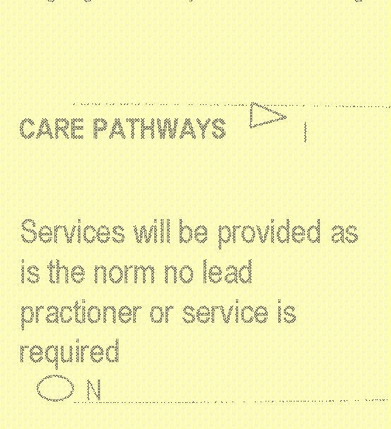 practioner or service is N required T
