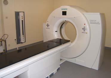 Beside the topometric CT scans for the treatment planning system, reference point marking and treatment fields can also be made.
