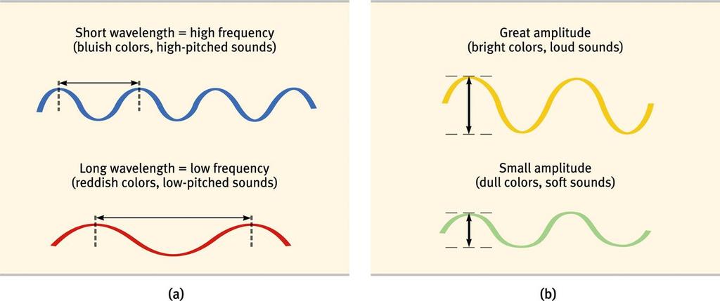 Intensity: the amount of energy in light waves