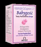 Analgesic Antipyretic Each 5 ml (one teaspoonful) contains : Pa