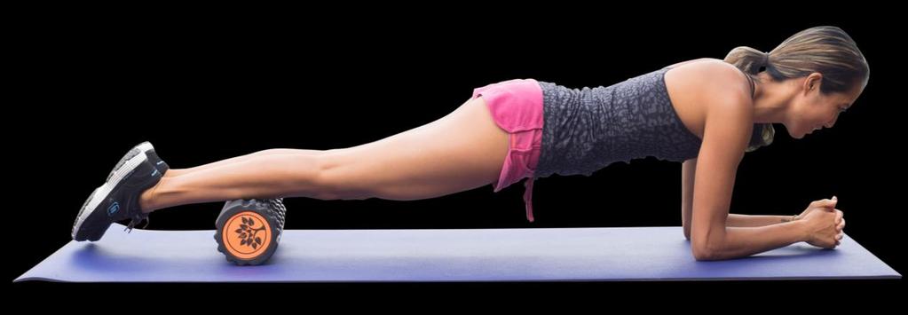 PLANK Bend your elbows and rest your weight on your forearms.