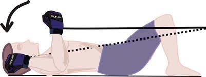 Figure 38: Diagonal Shoulder Flexion - Supine #2 External Rotation: 45-Degrees / Supine Attach: Front of Wrist Action: Begin Thumb-Up, elbow bent at a 90-degree angle and hand placed on the hip,