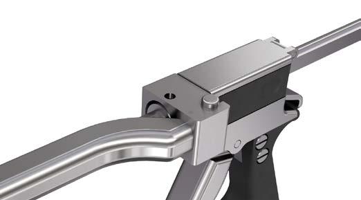 Handling Technique 1. Arm attachment/removal Feed rod Mounting notches To create a clamp, the sliding mechanism is used with an attachment arm. Instruments 314.
