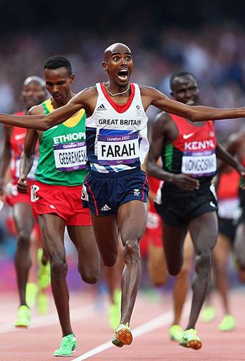 How does the lifestyle and training of a sportsperson such as Mo Farrah help