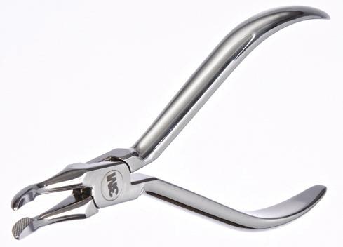 pliers with serrated grip surfaces.