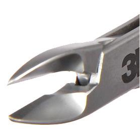 A clean square end cut reduces deburring, and the safety hold