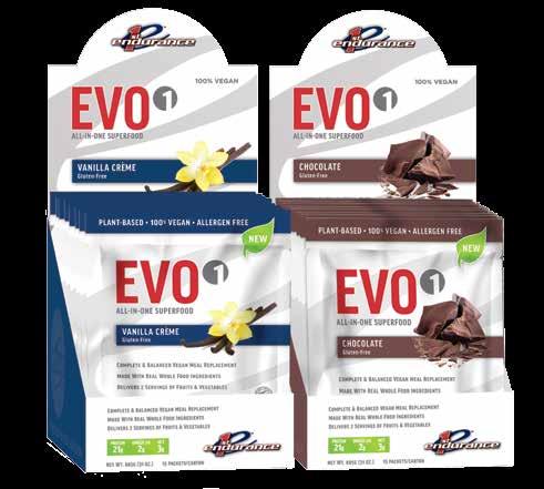 INTRODUCING The World s First Endurance-Specific Vegan Meal Replacement EVO1 represents the EVOlution of