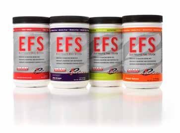 EFS DRINK MIX EFS enhances performance by supplying very absorbable energy, amino acids and electrolytes.