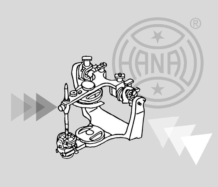 The Hanau Modular Articulator System 190 Fixed 11 cm width, adjustable