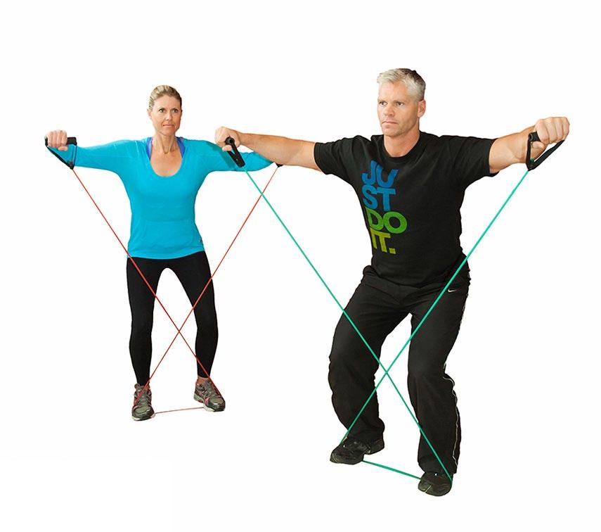 straight (note correct posture) lift arms out