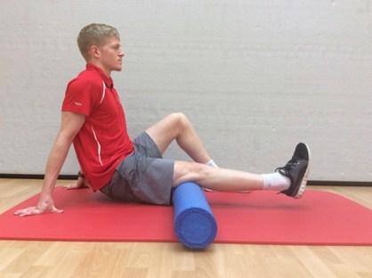 Hamstrings A) Single Leg Rolls B) Crossover Leg Rolls Place one leg onto the foam roller (Picture A), starting on the back of your