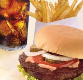 The Price of Health Hamburger Meal (Hamburger, fries and a soda) $7.