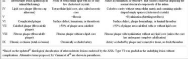 Modified AHA Classification of Atherosclerotic Lesions
