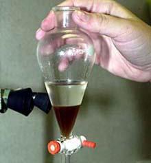 step of extraction for GCMS) Liquid-liquid