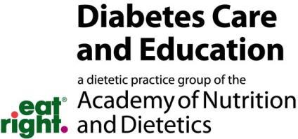 Industry Prospectus 2016-2017 The Diabetes Care and Education Practice Group (DCE) is a specialty practice group of the Academy of Nutrition and Dietetics, representing over 6,000 Registered