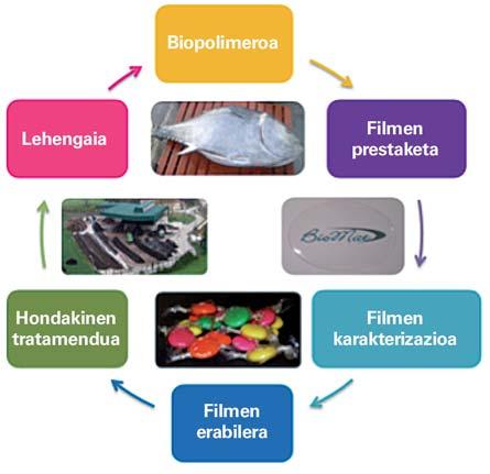 Arrain gelatinan oinarrituriko film biodegradagarriak 3. irudia. Biopolimeroen bizi-ziklo ideala. Gelatinaren propietateak desberdinak dira bere jatorriaren arabera [25,26].