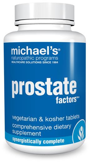 Prostate Factors Nutrition for the prostate. Zinc for healthy reproductive system development and function.