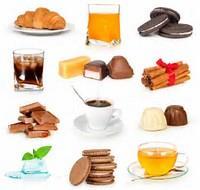 fruits, vegetables & dairy foods) Examples: Fruit, some vegetables, dairy products Foods which contain added sugars: cookies, pies, cakes, candies,
