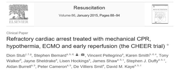 arrest of cardiac origin Initial rhythm VF CPR>30min 26