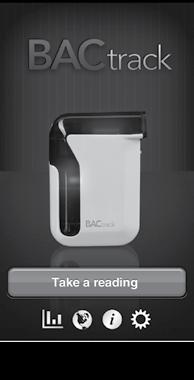 Step 2. On your mobile device, press the Take a Reading. button.