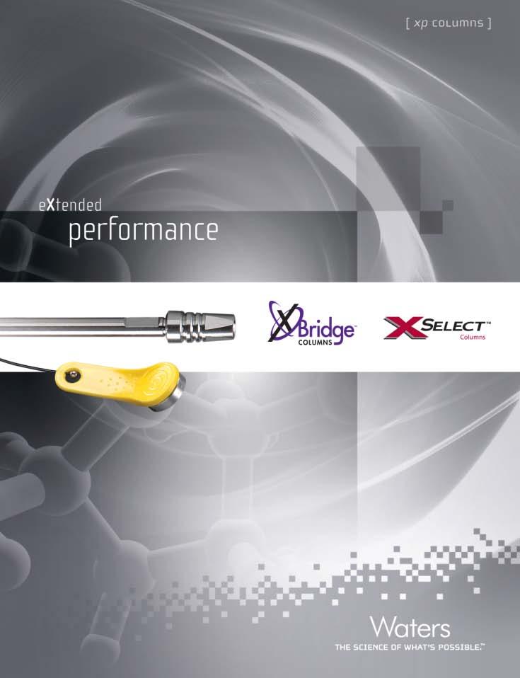 extended Performance 2.5 µm Columns Packed in ultra-low dispersion hardware to minimize band spreading Designed to withstand high pressure 4.6 mm ID capable of 9,000 PSI 2.1 and 3.