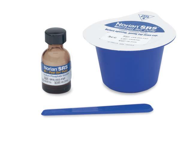 Product Information Norian SRS Fast Set Putty SRS-003-FSP 3 cc (6 grams), sterile SRS-005-FSP 5 cc (9 grams), sterile SRS-010-FSP 10 cc (17 grams), sterile SRS-015-FSP 15 cc (25 grams), sterile Also
