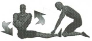 (figure 18) Sit-ups- alternating ball hand offs.