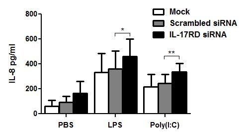 S1i S1j Supplementary Figure 1. Knockdown of IL-17RD enhances TLR-induced pro-inflammatory signalling.