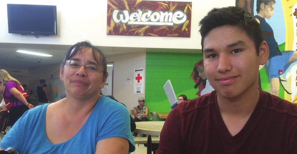 A SAFE PLACE TO SLEEP People evacuated during the Saskatchewan wildfires say thanks Selena and her son, Jade, were visiting Prince Albert when they heard people at home in Air Ronge were evacuating