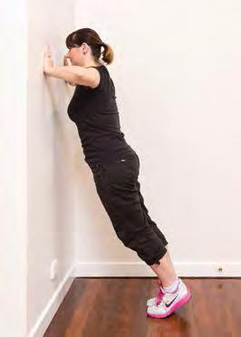 Wall push ups 2 Try completing the exercise with your hands on a bench