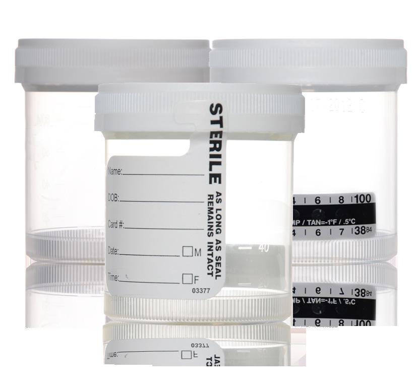 Rapid Response Plastic Collection Cup A range of collection cups are available to suit various