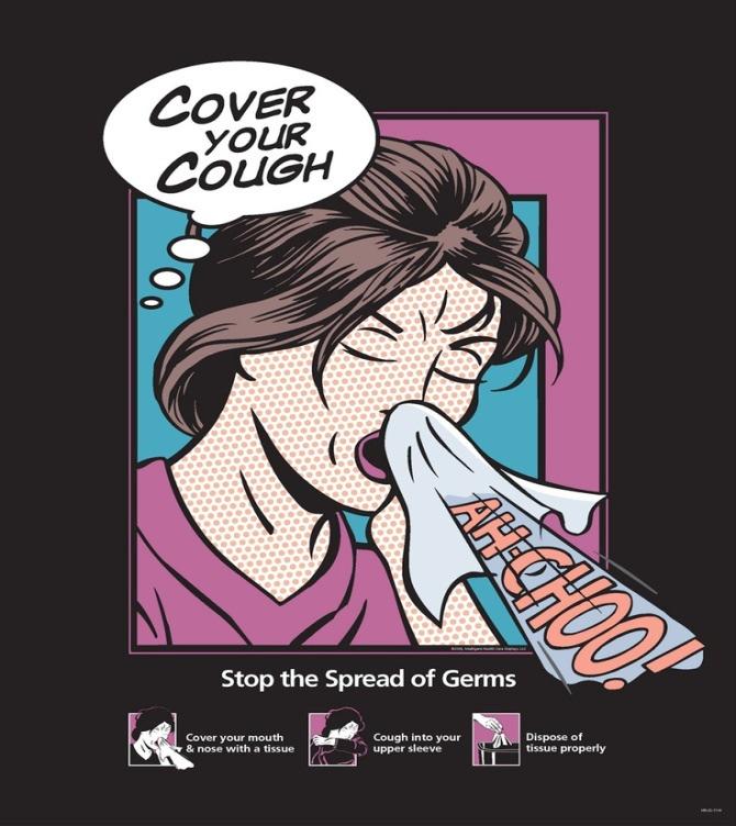 Respiratory Hygiene/Cough Etiquette Strategy used to prevent the spread of undiagnosed transmissible respiratory infections. (e.g., reception and triage areas in ED, clinics, and physicians office.