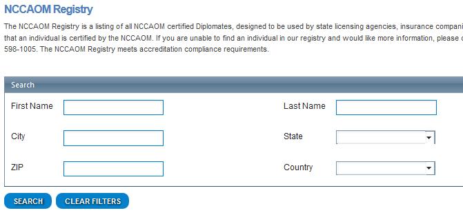 Be listed in the NCCAOM Find a Practitioner search engine on the NCCAOM website for consumer and professional referrals.