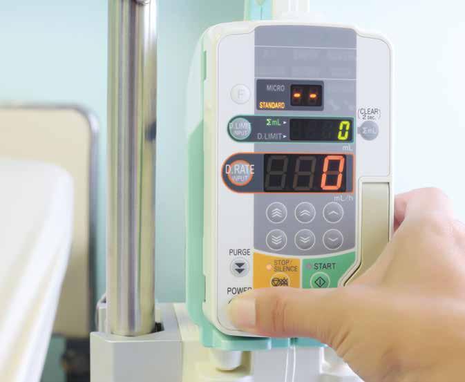 Using an IV Pump Infusion pumps may be used for the following: 1 2 3 4 5 administration of medication orders requiring blood level monitoring (i.e., Vancomycin) medications administered through a central line inotropic therapy pain management total parenteral nutrition (TPN).