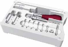 Sets tomas -tool set XL The tomas -tool set XL contains all instruments for manual and mechanical insertion of tomas -pins. REF 302-151-00 1 set Contents: 1 x tomas -drill SD 1.