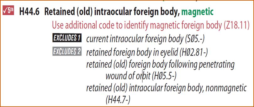 Use and application of ICD-10-CM (continued) Excludes Notes Excludes 1 NOT CODED HERE Two conditions cannot occur together Congenital and acquired Excludes 2 Not included here Not part of the