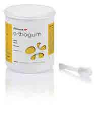 Orthogum C-Silicone for orthodontics Impression systems / Master impression Orthogum is a special very high viscosity and fast setting silicone, specially designed for impression taking in