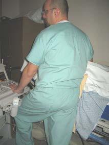 Occupational Risk Factors for Sonographers Contact Stress can occur on the hip or