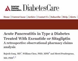 Conclusions: This study confirms prior findings that the incidence of acute pancreatitis is approximately two times higher in patients with type 2 diabetes.