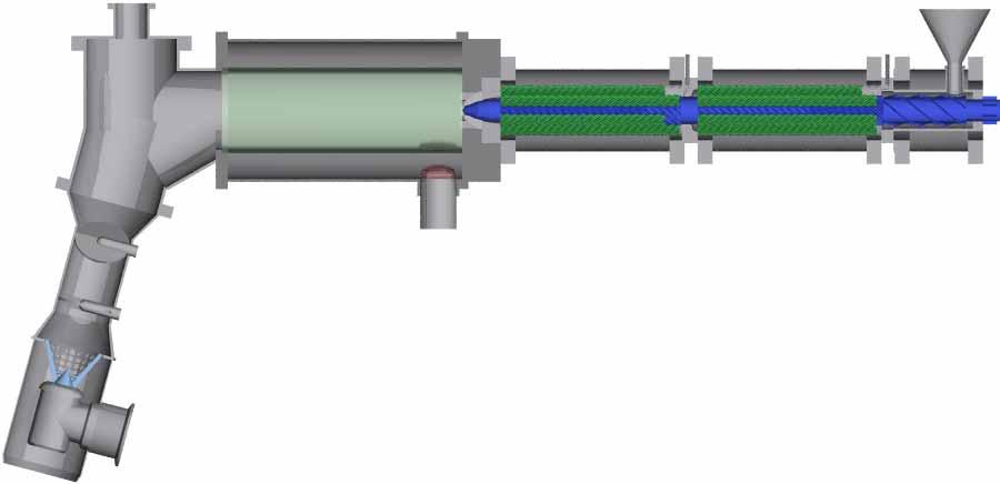 Continuous Wet Granulator, based on a Planetary Roller Extruder