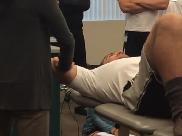 Fibers) Supine, Edge of arm off Supine, Edge of arm off **Elbow will not effect stretch Table supports